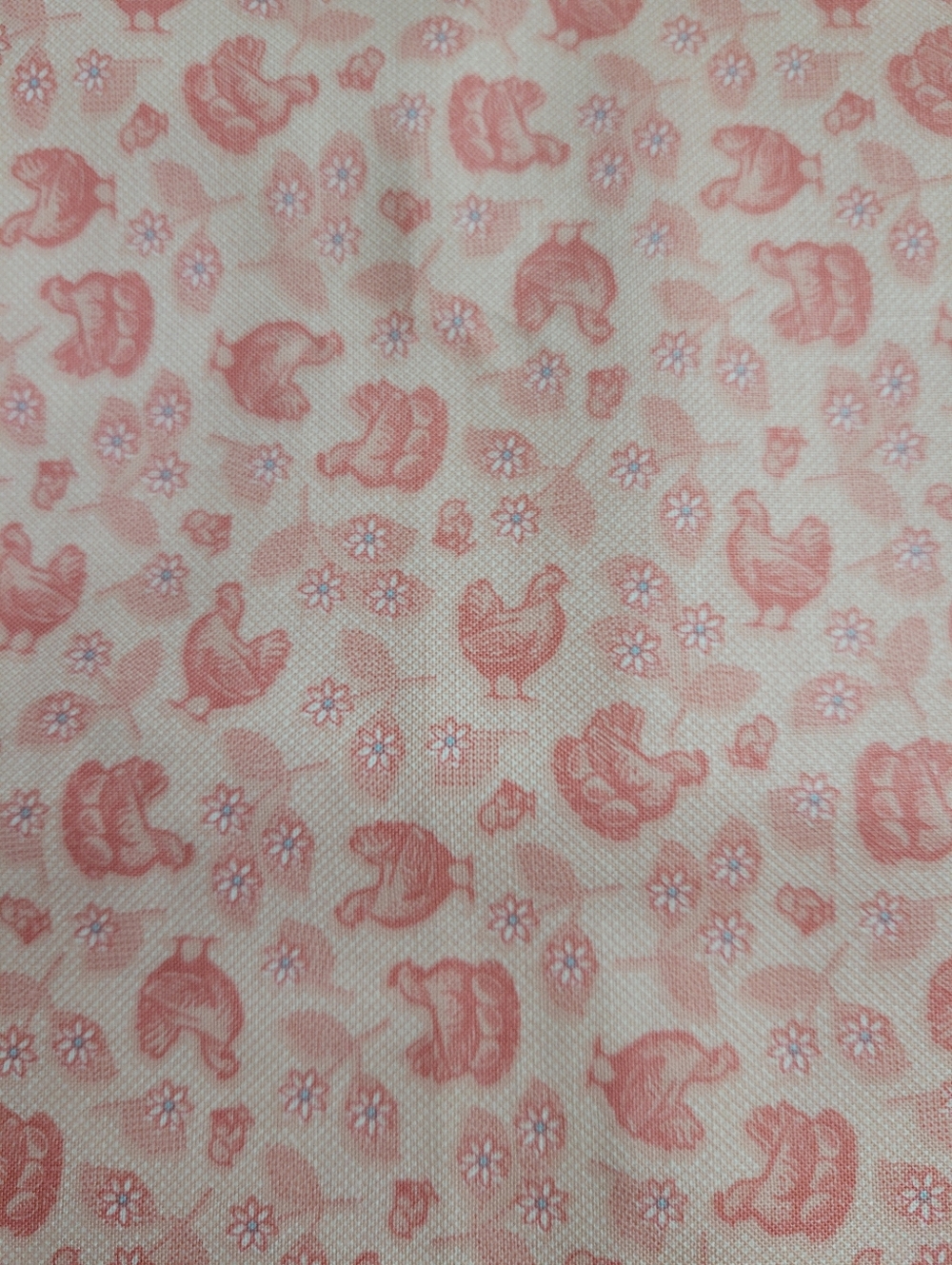 Riley Blake Farmer's Daughter Pink Hen Sewing Fabric C17160 (0905)